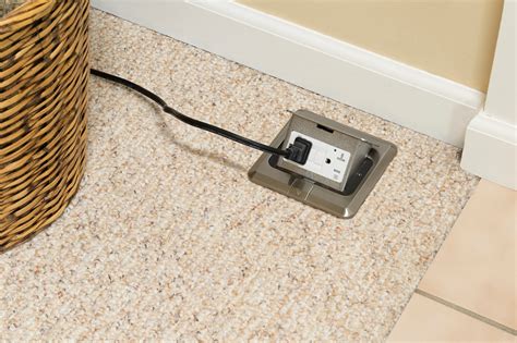 electric floor box for cement|floor mounted electrical outlet boxes.